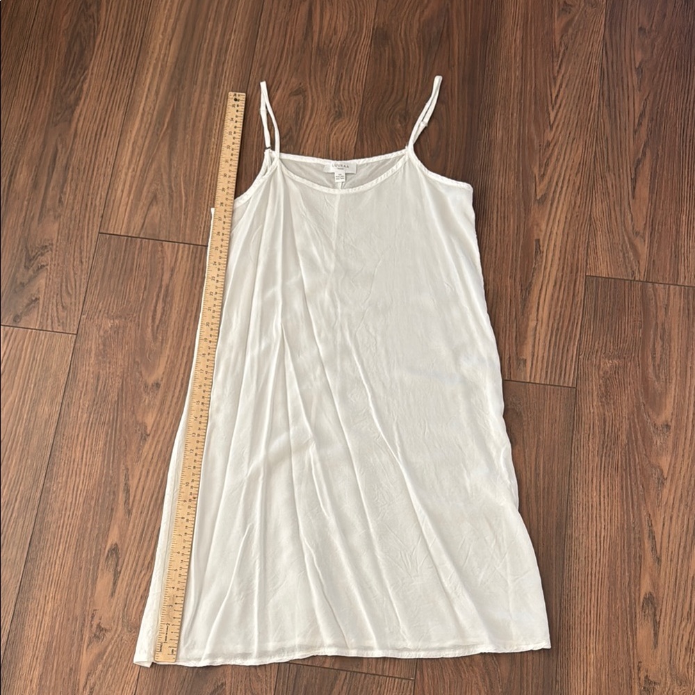 Luukaa white slip dress